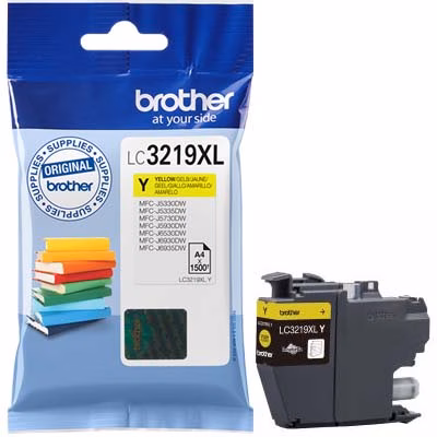 Immagine di Inkjet BROTHER LC-3219XLY giallo 1500 copie