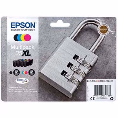 Immagine di Multipack Inkjet EPSON C13T35964010 nero+col - 4pz