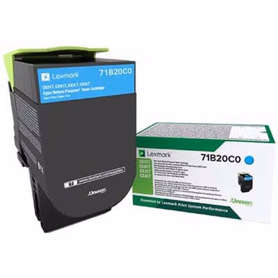 Immagine di Toner Laser return program LEXMARK 71B20C0 ciano 2300 copie