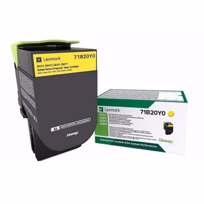 Immagine di Toner Laser return program LEXMARK 71B20Y0 giallo 2300 copie