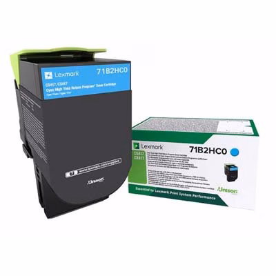 Immagine di Toner Laser lexmark 456c 71b2hc0 ciano 3500 copie