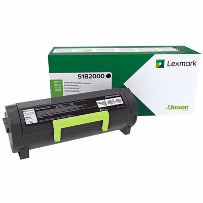 Immagine di Toner Laser return program LEXMARK 51B2000 nero 2500 copie