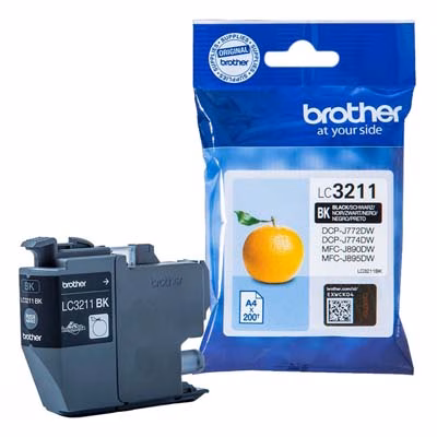 Immagine di Inkjet BROTHER LC-3211BK nero 200 copie