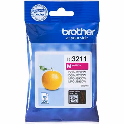 Immagine di Inkjet BROTHER LC-3211M magenta 200 copie