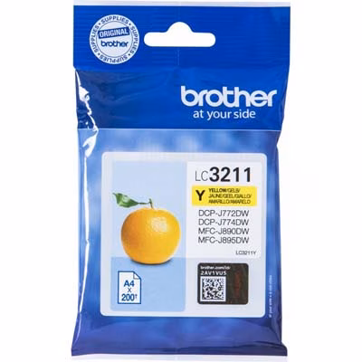Immagine di Inkjet BROTHER LC-3211Y giallo 200 copie