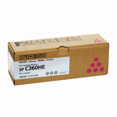 Immagine di Toner Laser RICOH SPC360HE 408186 magenta 3000cop.