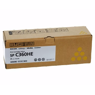 Immagine di Toner Laser RICOH SPC360HE 408187 giallo 3000copie