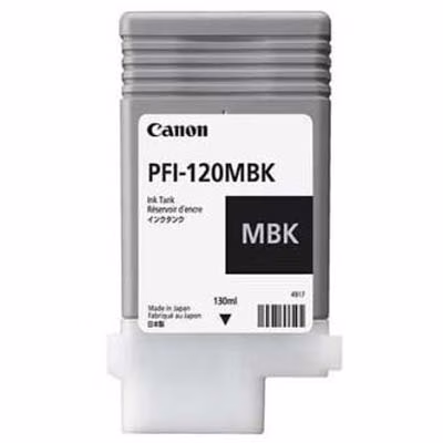 Immagine di Inkjet CANON PFI-120MBK 2884C001 nero opaco 130ml