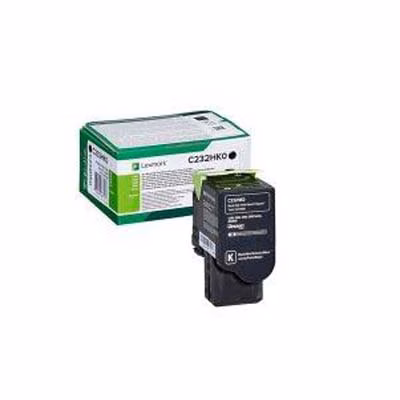 Immagine di Toner Laser return program LEXMARK C232HK0 nero 3000copie