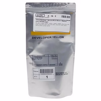 Immagine di Developer RICOH D1773023 giallo 120000 copie