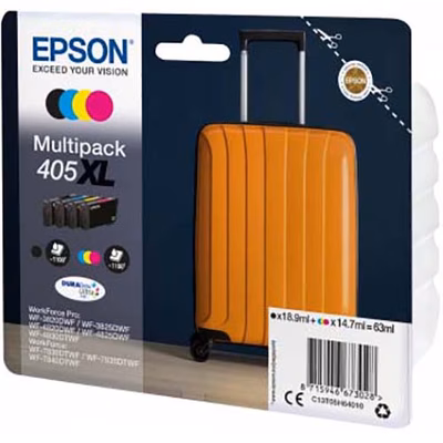 Immagine di Multipack ij EPSON C13T05H64010 nero+colore - 4pz