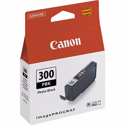 Immagine di Inkjet CANON PFI-300PBK 4193C001 nero foto 14 ml