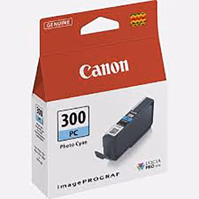 Immagine di Inkjet CANON PFI-300PC 4197C001 ciano foto 14 ml