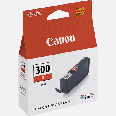 Immagine di Inkjet CANON PFI-300R 4199C001 rosso 14 ml