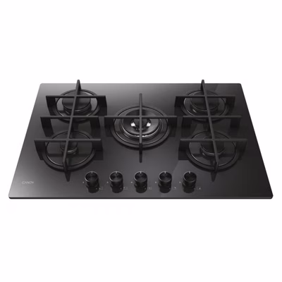 Immagine di Piano cottura gas acciaio inox Nero CANDY CVG74WTB 33803484
