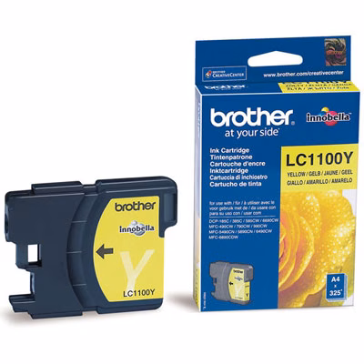 Immagine di Inkjet BROTHER LC-1100Y giallo 325 copie
