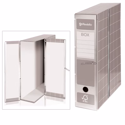 Immagine di Scatola archivio RESISTO BOX 1 dorso 9 grigio