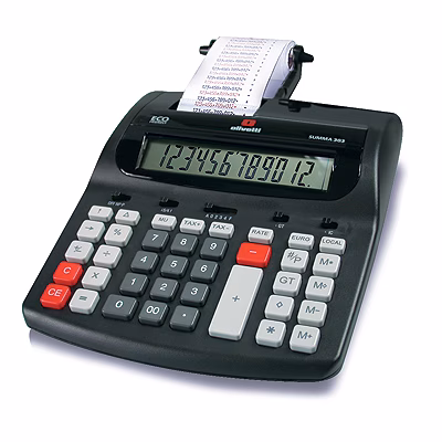 Immagine di Calcolatrice c/stamp. OLIVETTI SUMMA 303 12 cifre