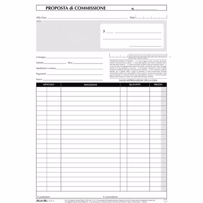 Immagine di Copia commissione FLEX 1672C3300 33x3 cm 21,5x29,7