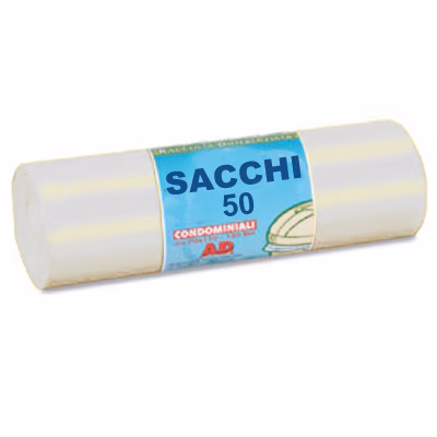 Immagine di Sacchetto rifiuti cm 70x110 110 litri 60 µ colore bianco