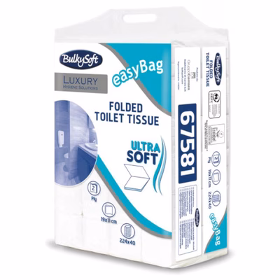 Immagine di Carta igienica intercalata BULKY SOFT EXCELLENCE 2 veli 224 fogli