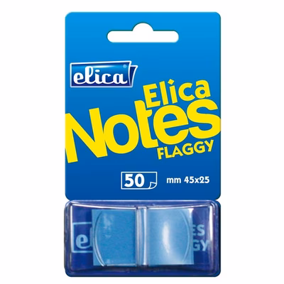 Immagine di Segnapagina ELICA FLAGGY ff50 mm 25x45 blu