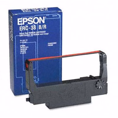 Immagine di Nastro epson erc-38br c43s015376 nero/rosso