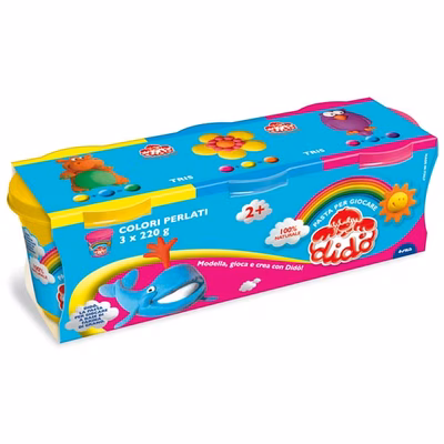 Immagine di Barattolo DIDO' TRIS ciano-rosso-giallo g 220