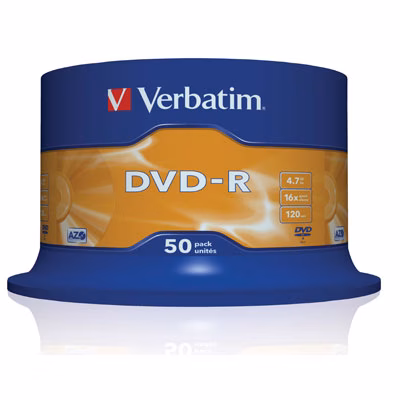 Immagine di Dvd-r VERBATIM spindle 50 4,7 gb 16x