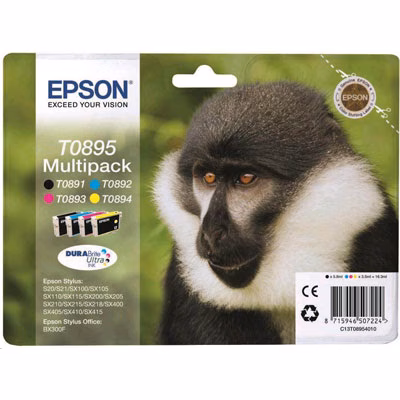 Immagine di Multipack Inkjet EPSON C13T08954010 nr+col. - 4pz