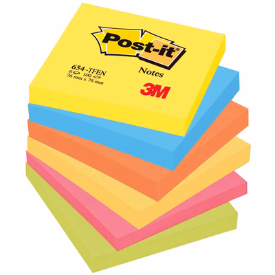 Immagine di Post-it 3M 654-tfen 100 ff 76x76 energy