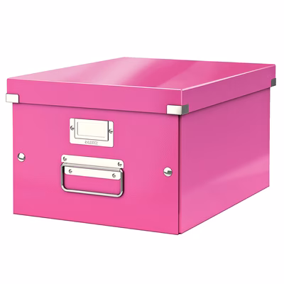Immagine di Scatola archivio LEITZ CLICK&STORE WOW A4 rosa