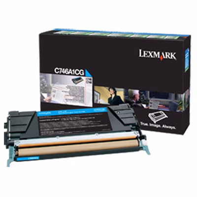Immagine di Toner Laser return program LEXMARK C746A1CG ciano 7000 copie