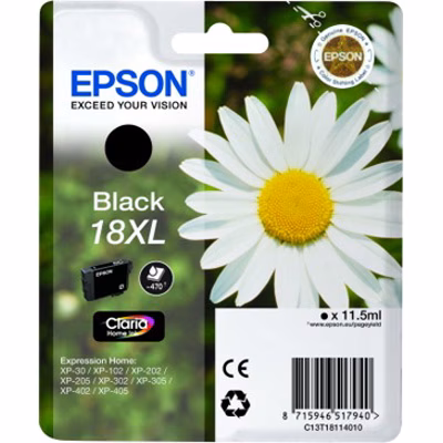 Immagine di Inkjet EPSON C13T18114012 nero 11,5 ml