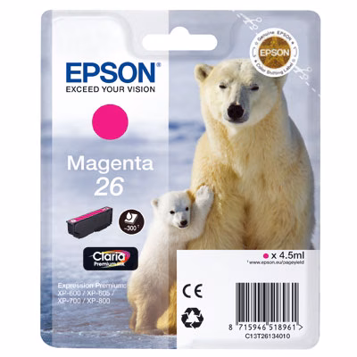 Immagine di Inkjet EPSON C13T26134012 magenta 4,7 ml