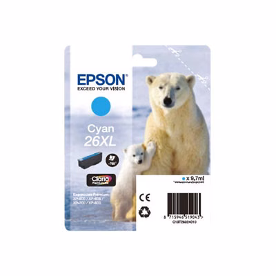 Immagine di Inkjet EPSON C13T26324012 ciano 8,7 ml