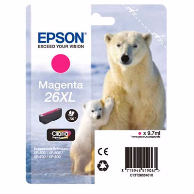 Immagine di Inkjet EPSON C13T26334012 magenta 8,7 ml