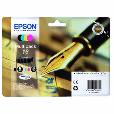 Immagine di Multipack Inkjet EPSON C13T16264012 nero+colore
