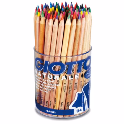 Immagine di Pastello GIOTTO NATURALE barattolo 84 pz. ass.