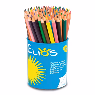 Immagine di Pastello esagonale colorato ELIOS barattolo 84 colori assortiti