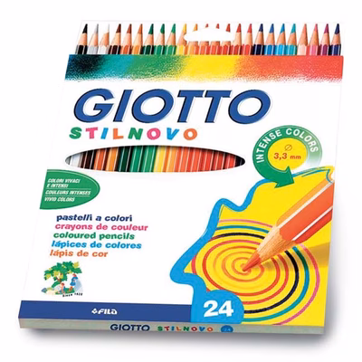 Immagine di Pastelli STILNOVO astuccio 24 pz. colori assortiti