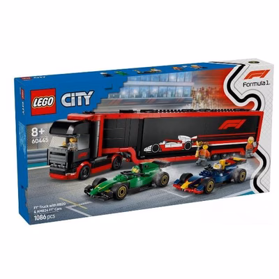 Immagine di Costruzioni LEGO AUTOTRASPORTATORE F1 ® CON MONOPOSTO RB20 E AMR24 60445