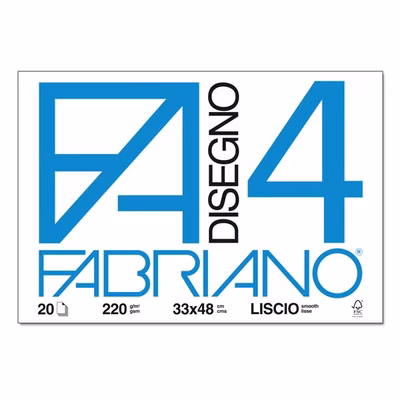 Immagine di Blocco FABRIANO F4 cm 33x48 liscio g220 ff 20