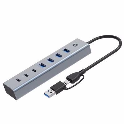 Immagine di 7-port USB 3.0 hub 5gbps USB-C x 3