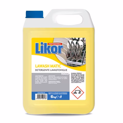 Immagine di Detergente liquido per lavastoviglie professionali LIKOR LAWASH MATIC kg 6
