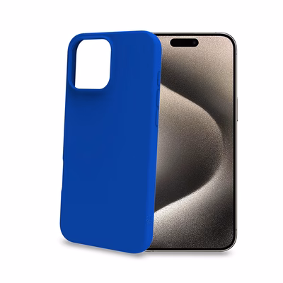Immagine di Cover tpu Blu CELLY CROMO - Apple iPhone 16 Pro Max iPhone 16 CASES CROMO1081BL
