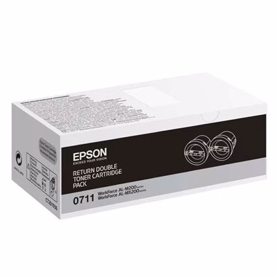 Immagine di Toner Laser EPSON C13S050711 nero - 2pz