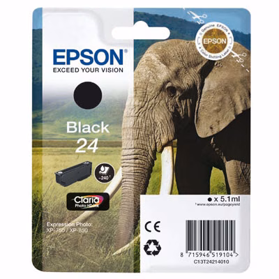 Immagine di Inkjet EPSON C13T24214012 nero 4,6 ml