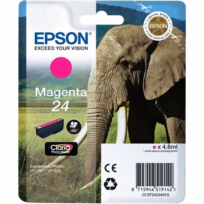 Immagine di Inkjet EPSON C13T24234012 magenta 4,6 ml