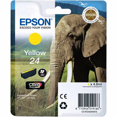 Immagine di Inkjet EPSON C13T24244012 giallo 4,6 ml